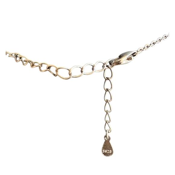 Christian Dior Silver Pearl Signature Pendant Rolo Bead Necklace (CDXX035) - Picture 3 of 3